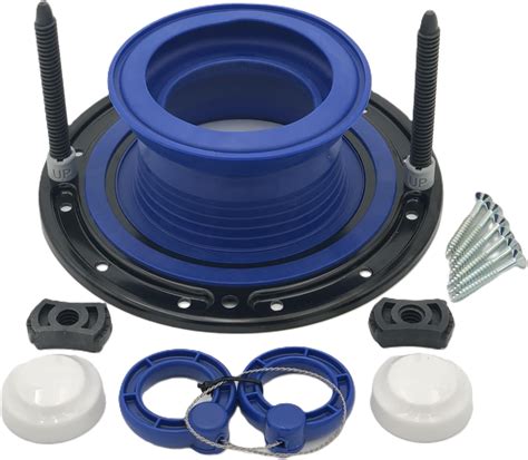 The Clam 2 Piece Toilet Flange Repair Kit Fits 4 Drain Pipe Easy Install Corrosion Resistant