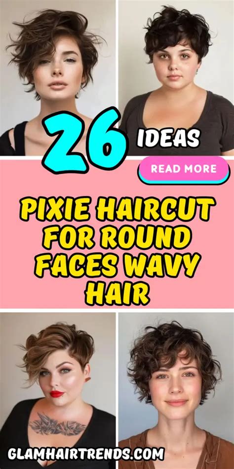 Best Pixie Haircuts For Round Faces With Wavy Hair Trendy Styles For