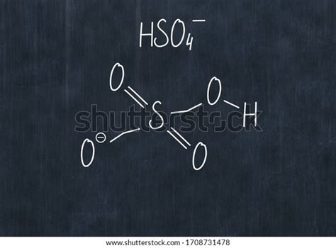 Hydrogen Sulfate Handwritten Chemical Formula On Stock Illustration ...