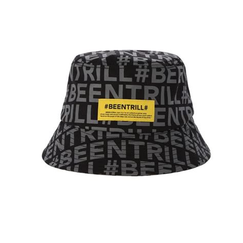 Mua Mũ Beentrill Unisex Street Style Bucket Hats Wide Brimmed Màu Đen