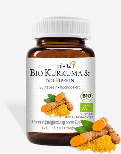 Bio Kurkuma Mit Piperin Aus Schwarzem Pfeffer Biodaloe