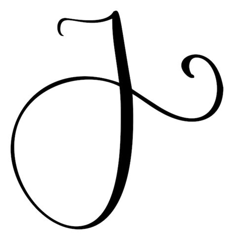 Premium Vector Hand Drawn Vector Calligraphy Letter J Script Capital