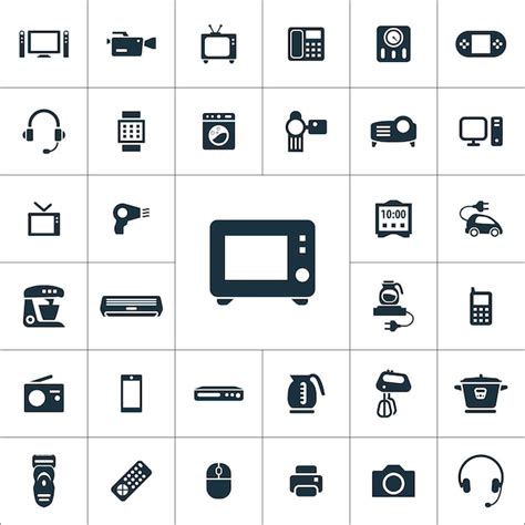 Premium Vector Electronics Icons Universal Set