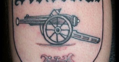 Arsenal Cannon Tattoo / Arsenal Tattoos | MadSCAR | Arsenal tattoo ...