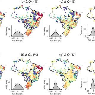 Spatial Distribution Of The Relative Bias Between Observed And