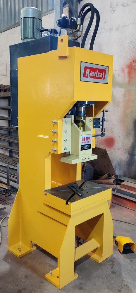 Mild Steel Hydraulic Power Press Machine C Type 30ton In Rajkot Raviraj Engneering Corporation