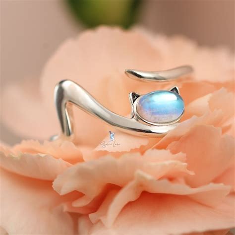 Adjustable Cat Ring Etsy