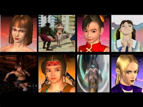 TEKKEN 3 ALL Girls Ending Story ANNA WILLIAMS NINA WILLIAMS