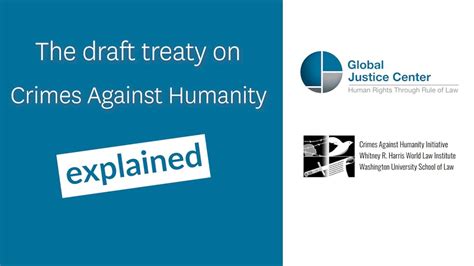 Explained The Crimes Against Humanity Treaty Youtube