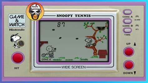 Snoopy Tennis Nintendo Game Watch Gameplay On Mister FPGA YouTube