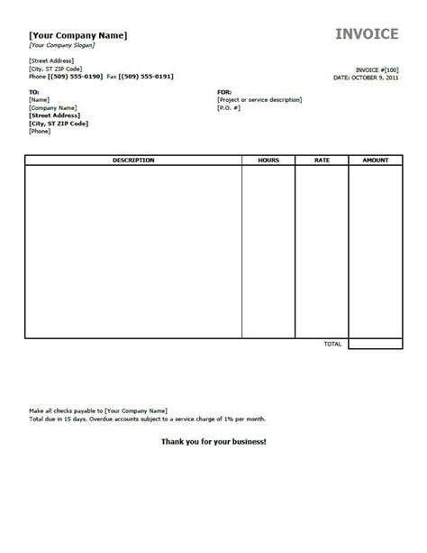 Invoice Template Word Uk Invoice Example