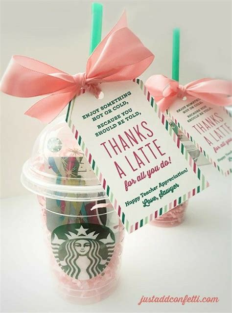 Starbucks Teacher Appreciation Printable