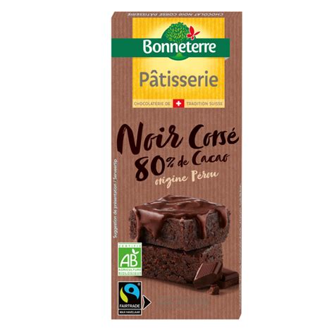 Chocolat Noir Pâtisserie 80 Bio Bonneterre