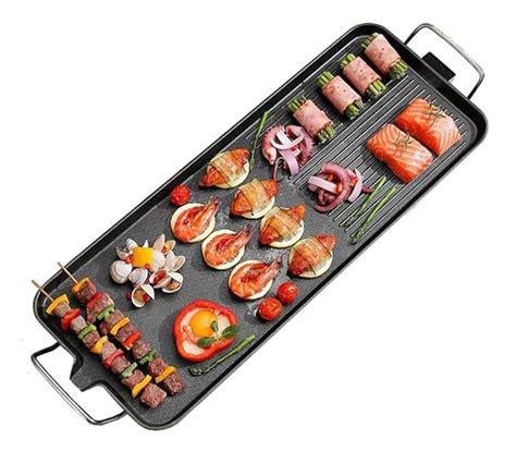 Electric Table Top Griddle. Korean Style Nonstick Grill. Indoor Raclette Yakiniku Grill Pan ...