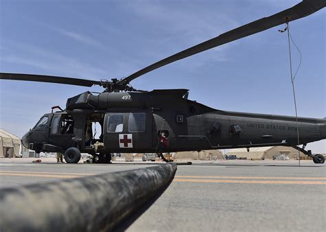 Prince Sultan POL Airmen Fuel Up UH 60 U S Air Forces Central