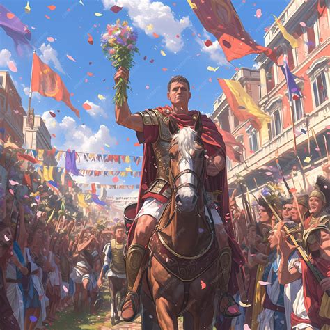 Premium Photo | Jubilant Victory Parade in Ancient Rome