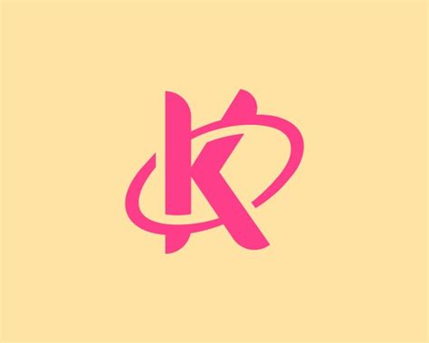 Kt K T Letter Modern Logo Design With Yellow Vector Image