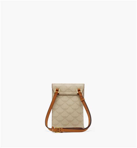 Mini Himmel Crossbody Pouch In Lauretos Beige MCM UK