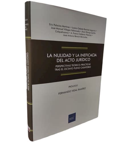 La Nulidad Y La Ineficacia Del Acto Jurídico