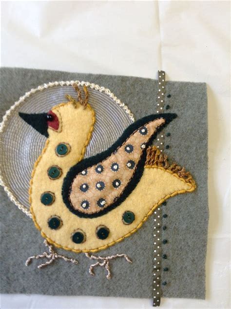 Pin By Joann West On Sue Spargo Bird Dance By Joann Wool Crafts Felt