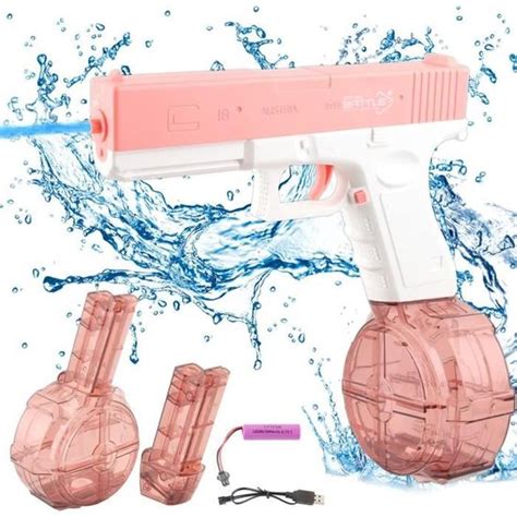 Pistolet à eau électrique glock puissant automatique jet rapide jouet