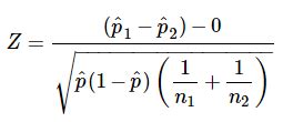 Two Proportions Z-Test Accounting for Sample Standard Error - Cross ...