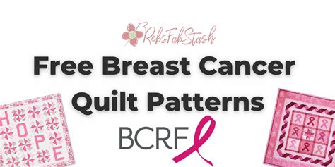 Free Breast Cancer Quilt Patterns — Rebsfabstash