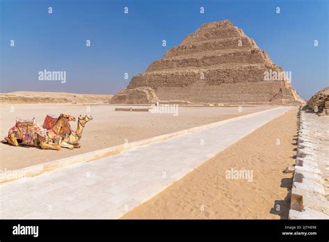 The Step Pyramid Of Djoser Saqqara Egypt Stock Photo Alamy