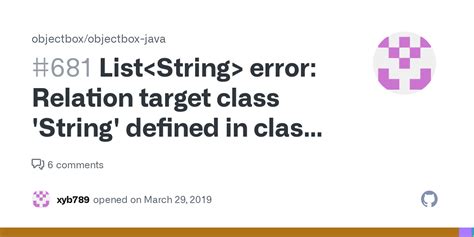 List Error Relation Target Class String Defined In Class Could Not