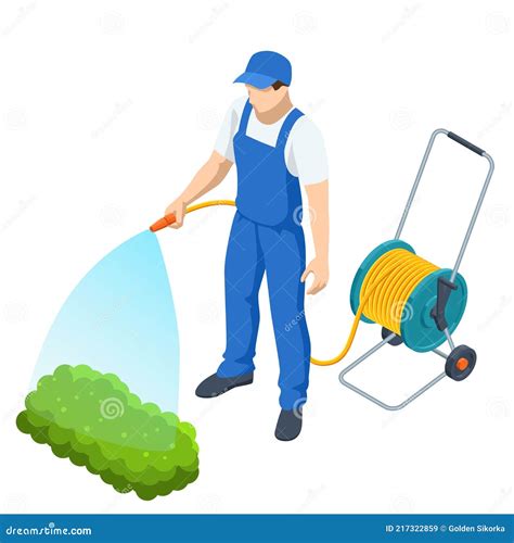 Agricultural Work Cartoon Female Farmer Character Working In Field