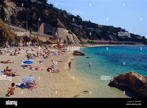 Villefranche sur mer plage des Marinières Alpes Maritimes 06 France