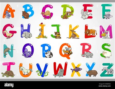 Cartoon Alphabet Letters A To Z