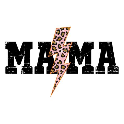 Mama Lightning Bolt Sublimation Designs Downloads Mama Png Lighting Bolt Png Mother Png