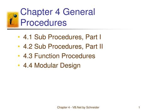 Ppt Chapter 4 General Procedures Powerpoint Presentation Free