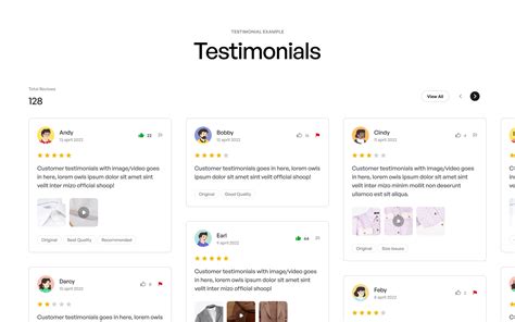 Webflow Testimonial Component Flowbase