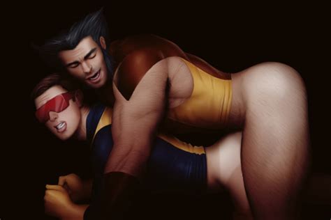 Rule 34 2boys Anal Anal Sex Black Hair Brown Hair Cyclops X Men Drawnpr0n Eyes Closed Gay