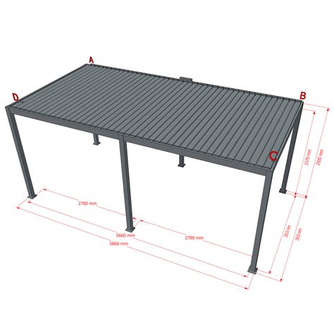 Dreamgarden Pergola X X M Tropea Elektrisch Anthrazit