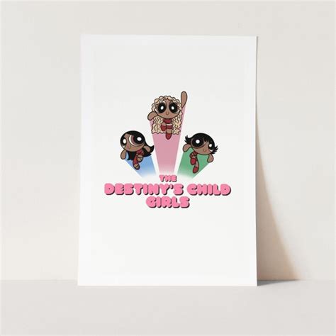 Destiny's Child Poster Powerpuff Wall Art the | Etsy