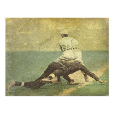 Postcard with Baseball Memorabilia Print | Zazzle