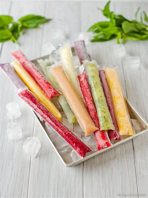 Rainbow Whole Fruit Popsicles Ice Pops 84thand3rd