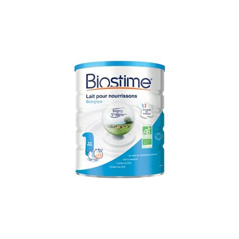 Biostime 1er Age Lait Pour Nourrissons Bio 0 A 6 Mois 800 G