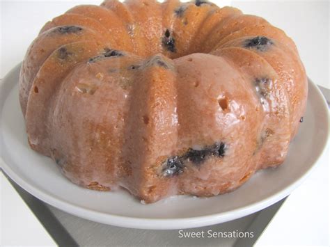 Blueberry Cream Cheese Pound Cake - Sweet Sensations