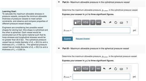 Solved Learning Goal To Calculate The Maximum Allowable Chegg