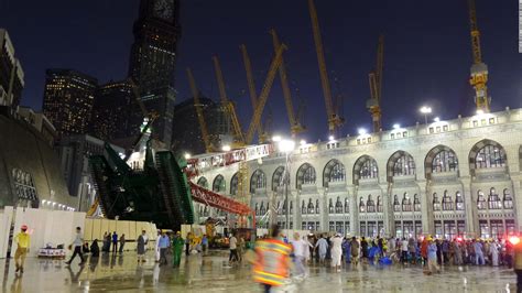 Crane Collapse Kills At Mosque In Mecca Before Hajj Cnn