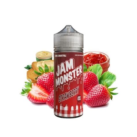 E Liquide Strawberry 00mg 100ml Jam Monster By Monster Vape Labs