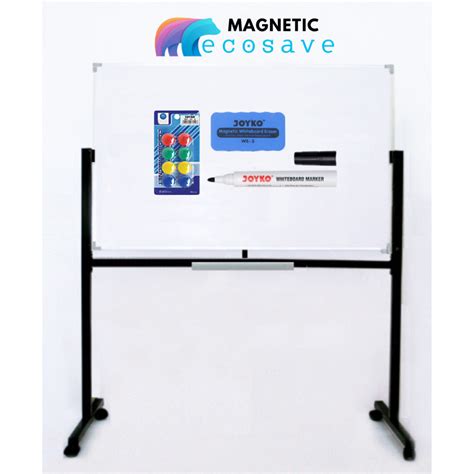 Jual Papan Tulis Whiteboard Standing Magnetic Single Face 45x60 Cm