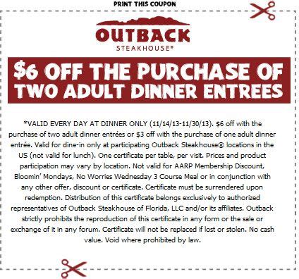 12 Best Outback Steakhouse Coupons ideas | outback steakhouse, outback ...