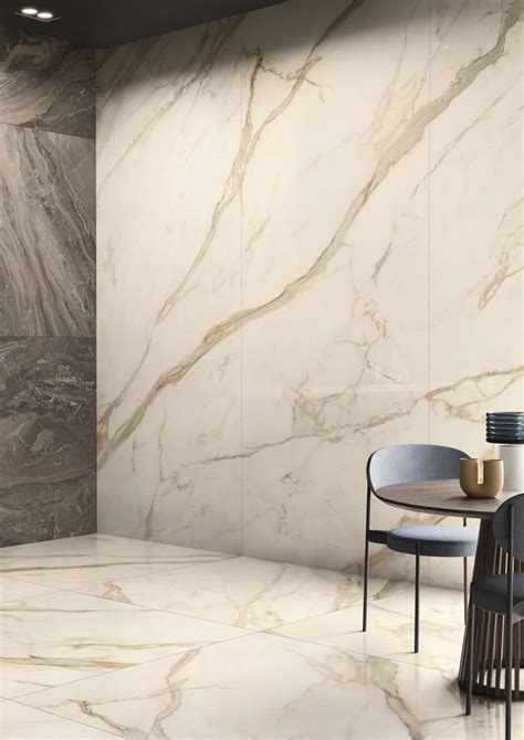 Anima Futura Golden White Porcelain Stoneware Wall Floor Tiles With