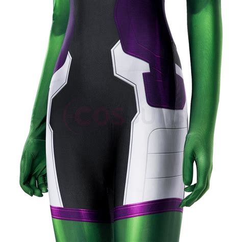 She-Hulk Cosplay Costume Female Hulk Halloween Jumpsuit - CosSuits