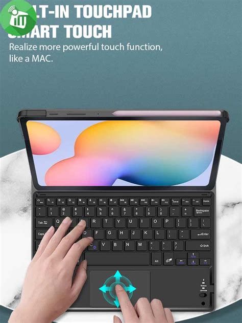 Hk P C Smart Bluetooth Keyboard Leather Case With Touchpad For